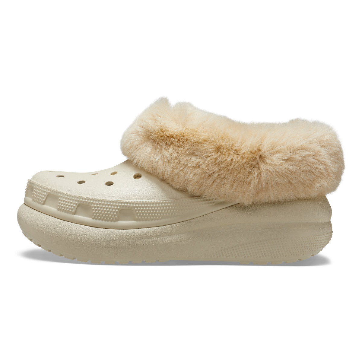 Pantofi Crocs Classic Furever Crush Shoe Bej - Bone - 2 | YEO