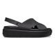 Sandale Crocs Brooklyn Luxe Cross Strap Culoare Negru - Black/Black