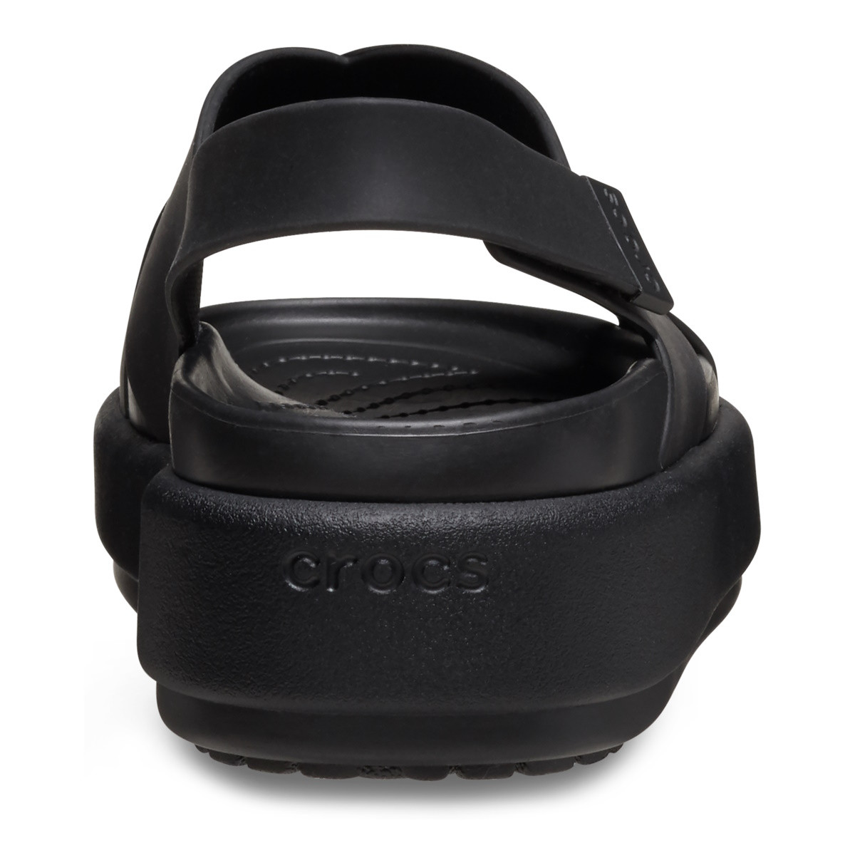 Sandale Crocs Brooklyn Luxe Cross Strap Negru - Black/Black - 5 | YEO