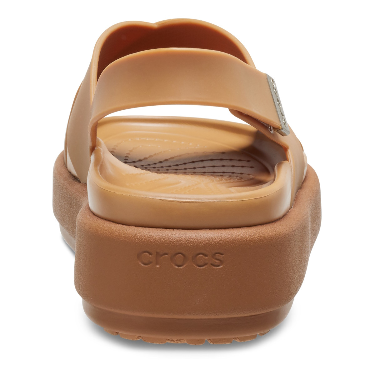Sandale Crocs Brooklyn Luxe Cross Strap Maro - Tan/Tan - 5 | YEO