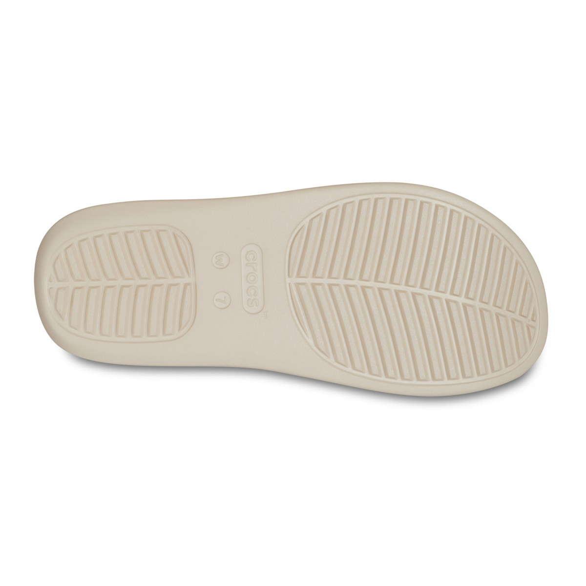 Slapi Crocs Getaway Platform Flip Bej - Stucco