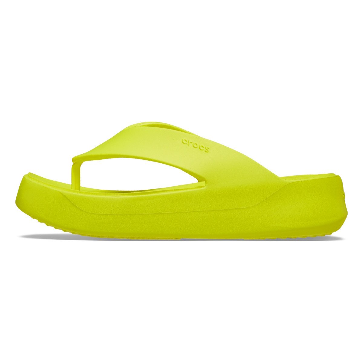 Slapi Crocs Getaway Platform Flip Verde - Acidity - 2 | YEO