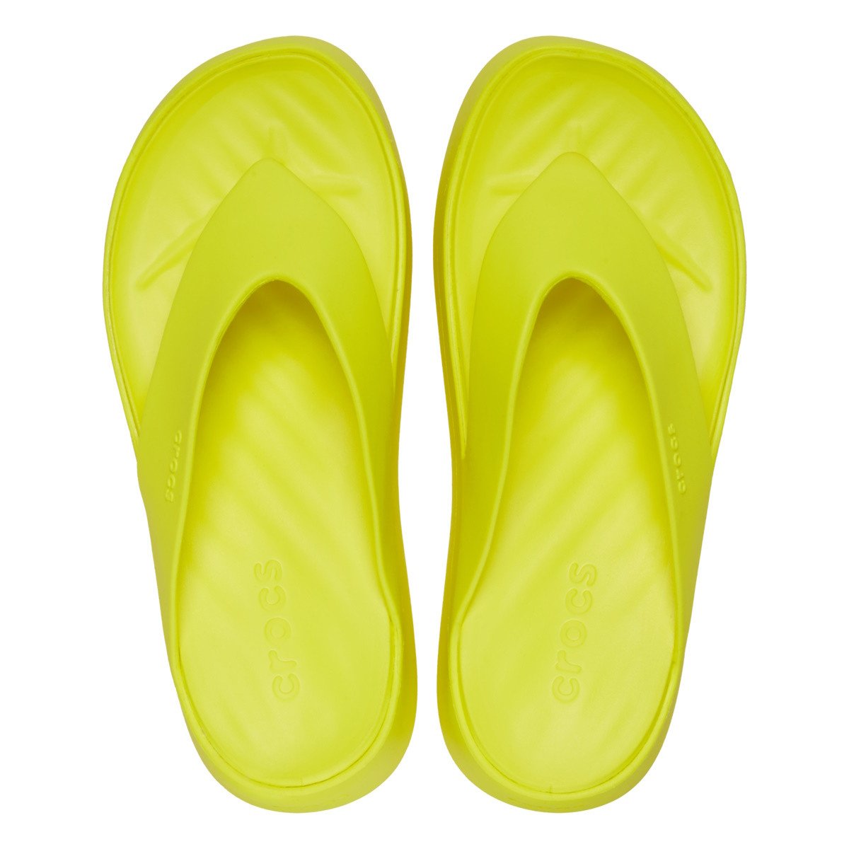 Slapi Crocs Getaway Platform Flip Verde - Acidity - 4 | YEO