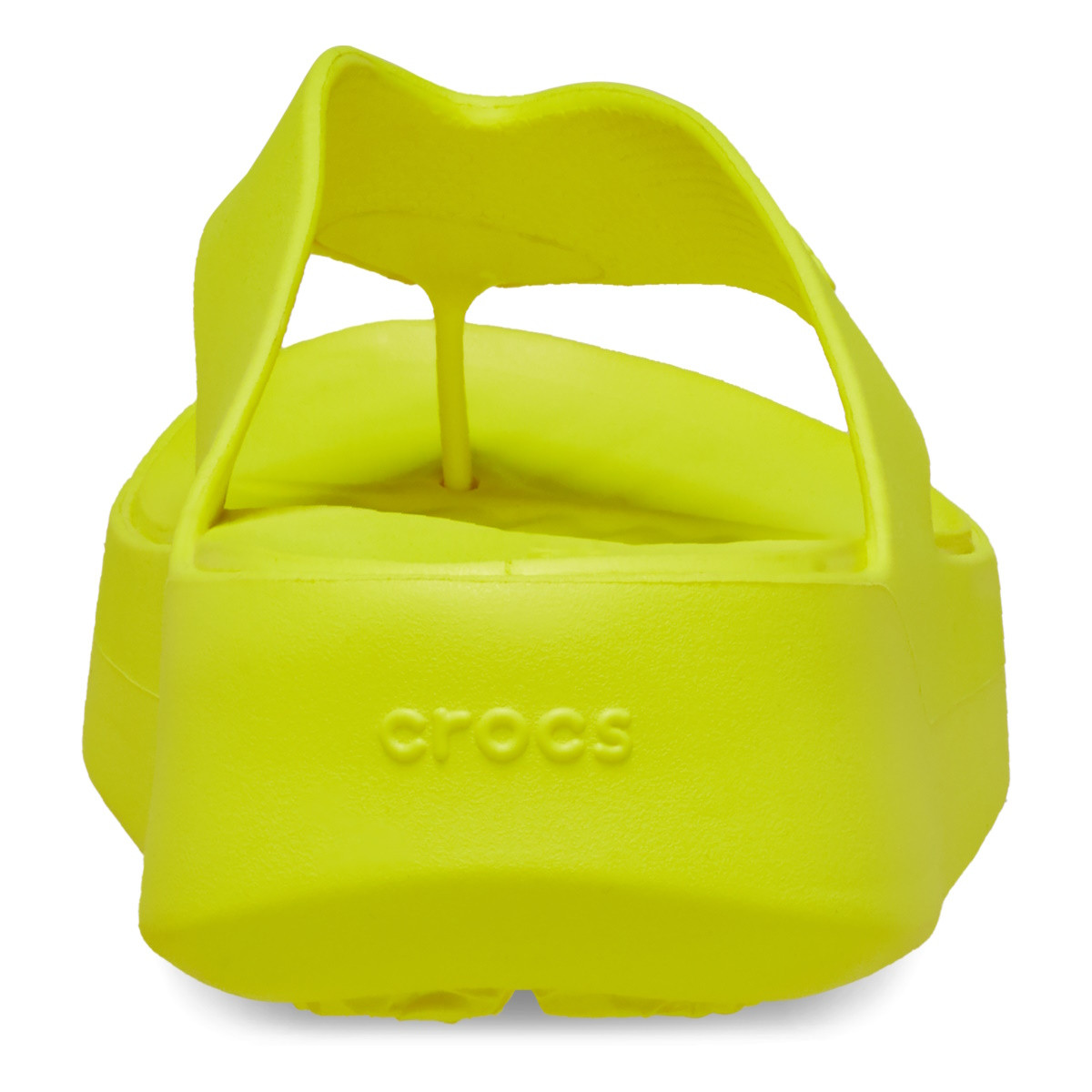 Slapi Crocs Getaway Platform Flip Verde - Acidity - 5 | YEO