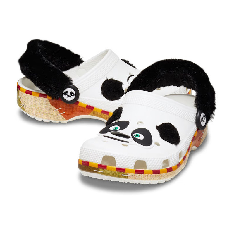 Saboti Crocs Kung Fu Panda Classic Clog Kids Alb - White - 1 | YEO