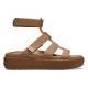 Sandale Crocs Brooklyn Luxe Gladiator Culoare Maro - Tan/Tan