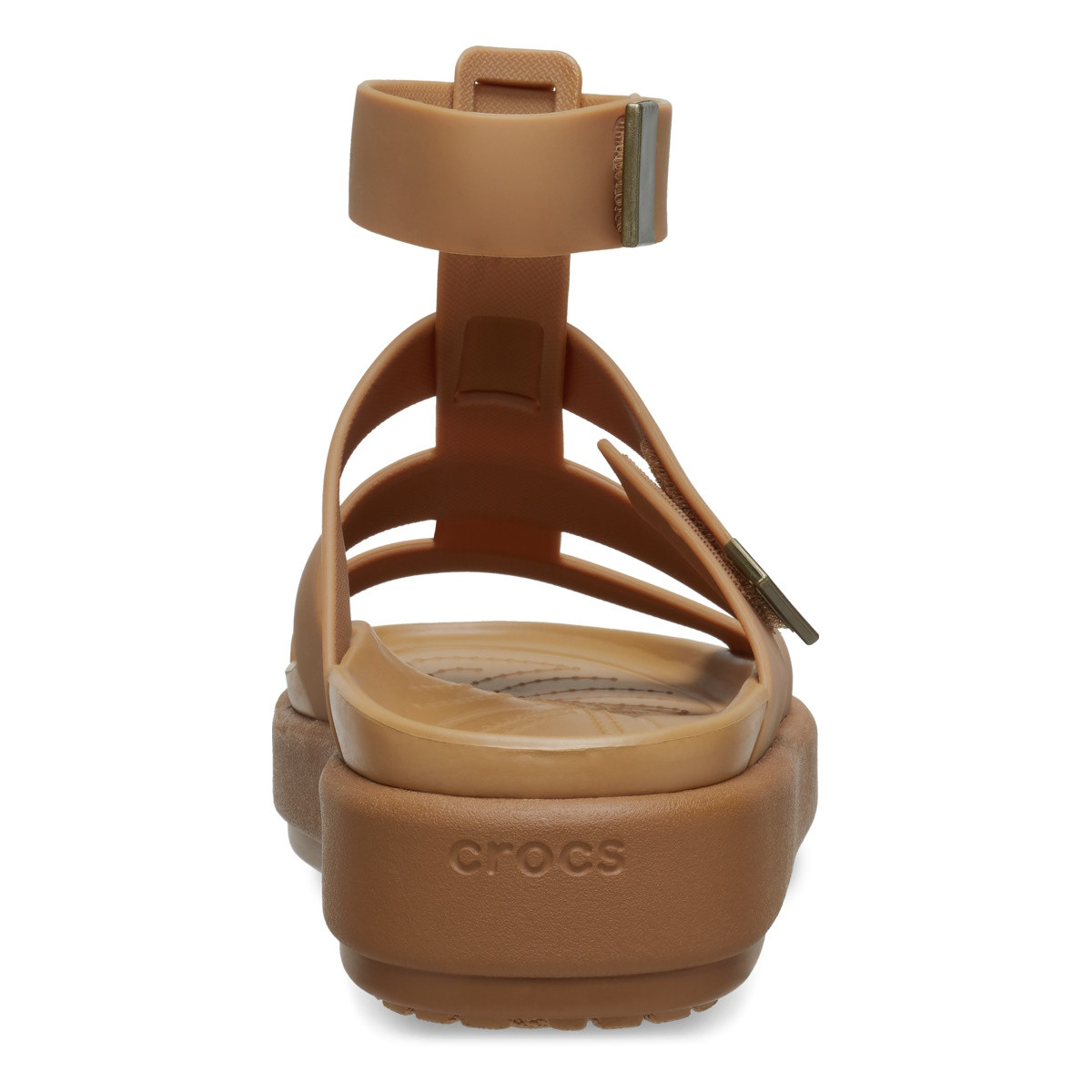 Sandale Crocs Brooklyn Luxe Gladiator Maro - Tan/Tan - 4 | YEO