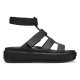 Sandale Crocs Brooklyn Luxe Gladiator Culoare Negru - Black/Black