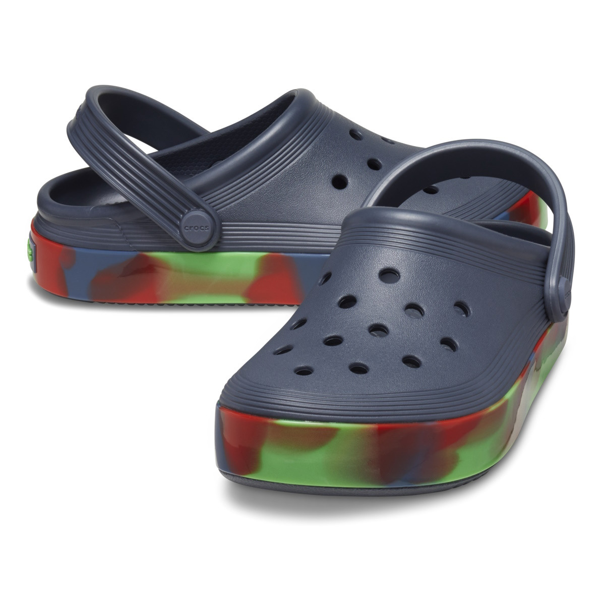 Saboti Crocs Toddler Off Court Glow Band Clog Albasru - Storm/Multi - 3 | YEO