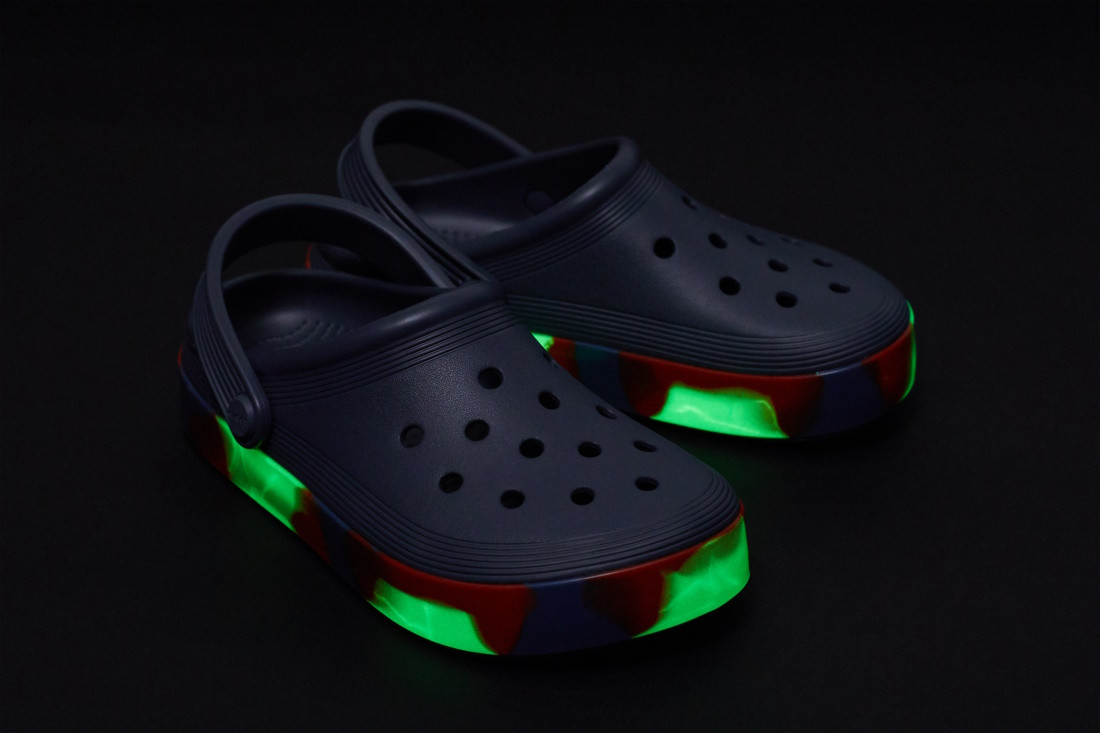 Saboti Crocs Toddler Off Court Glow Band Clog Albasru - Storm/Multi