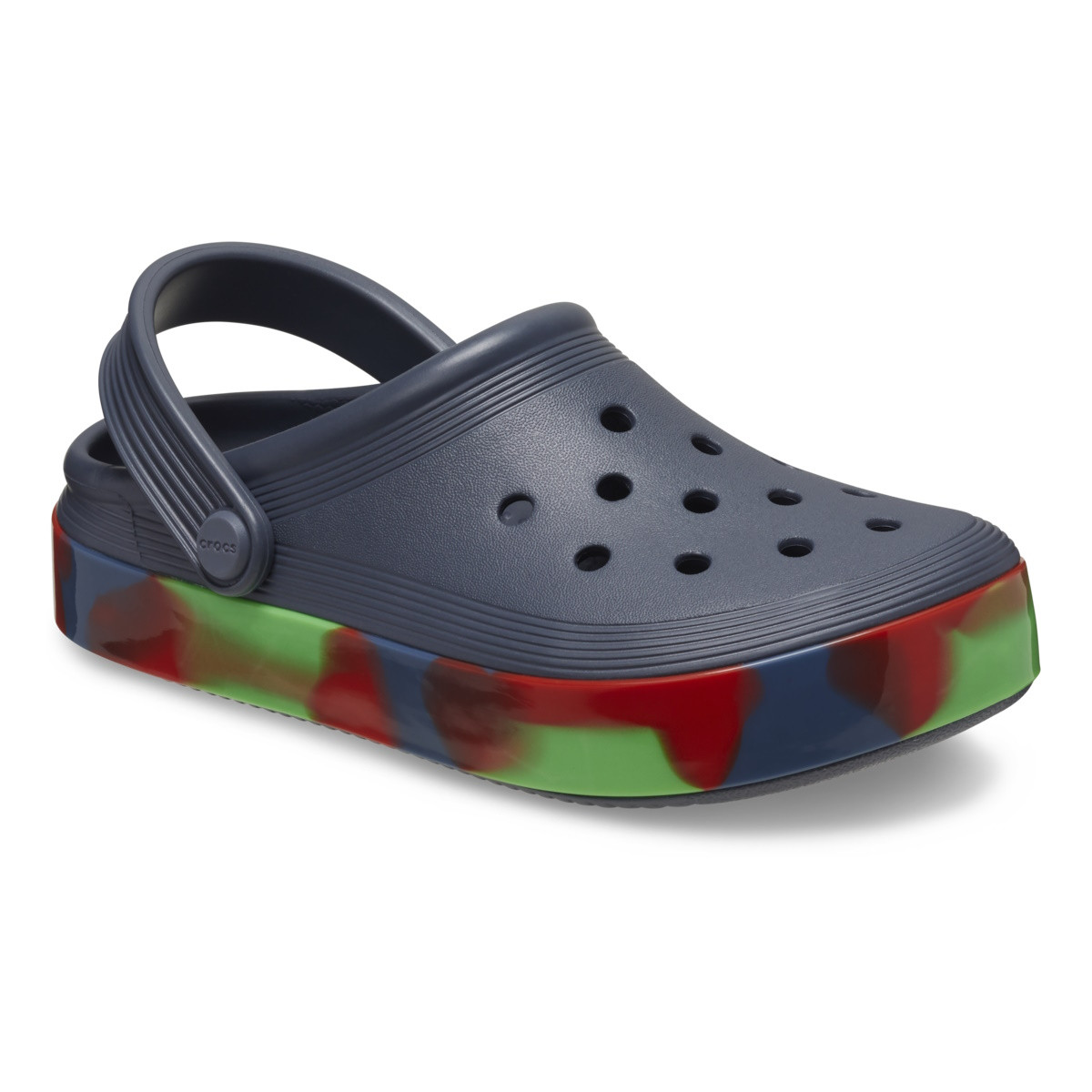 Saboti Crocs Toddler Off Court Glow Band Clog Albasru - Storm/Multi - 1 | YEO