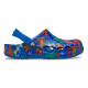 Saboti Crocs Baya Seasonal Printed Clog Kids Culoare Albastru - Bright Cobalt