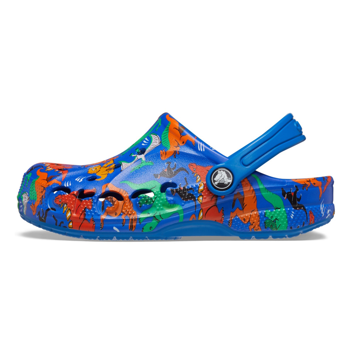 Saboti Crocs Baya Seasonal Printed Clog Kids Albastru - Bright Cobalt - 1 | YEO