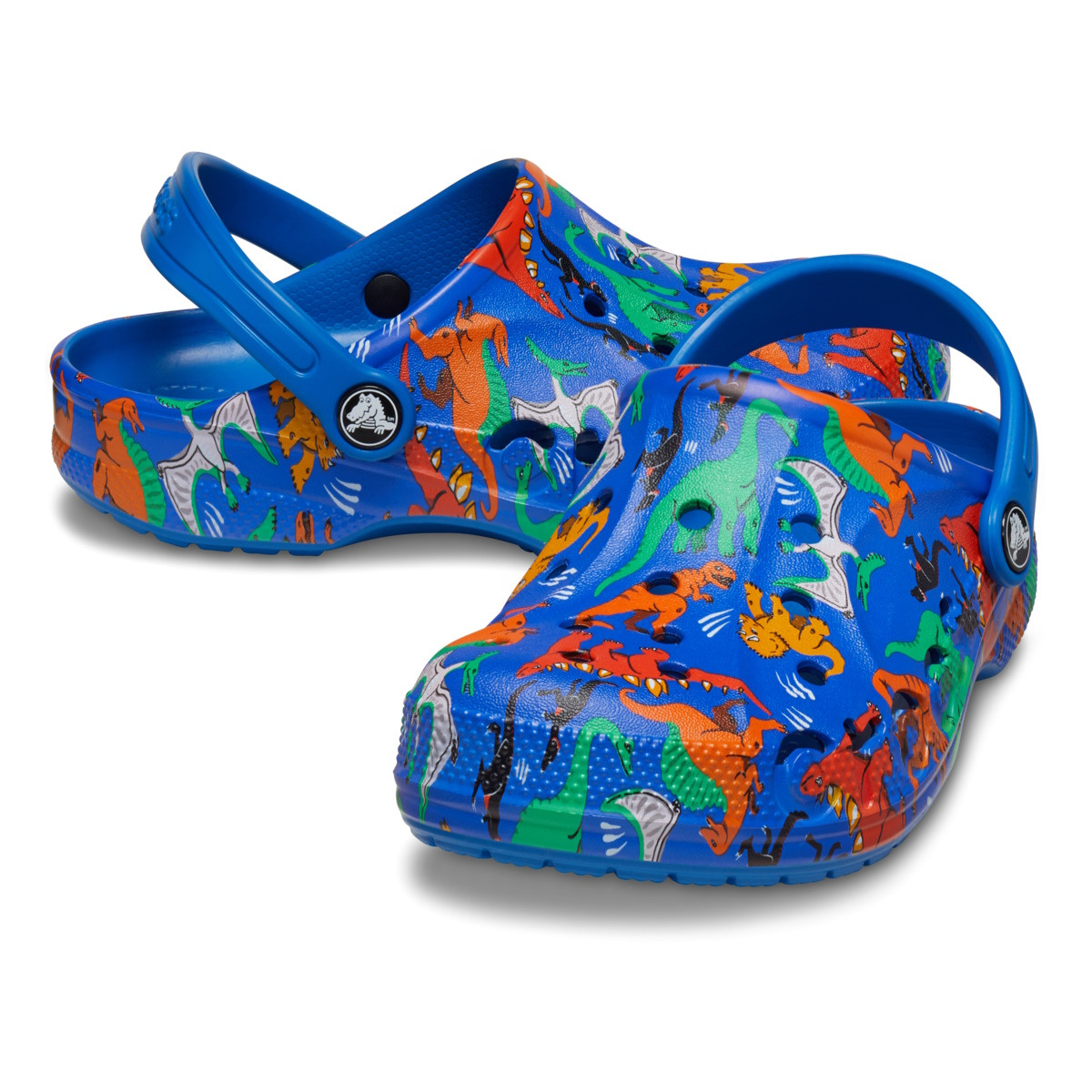 Saboti Crocs Baya Seasonal Printed Clog Kids Albastru - Bright Cobalt - 3 | YEO