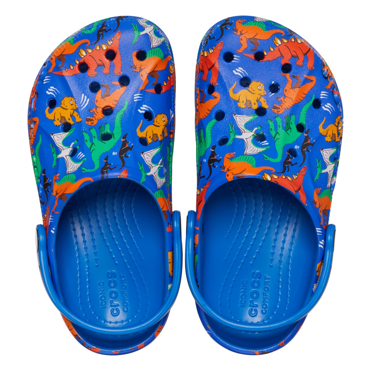 Saboti Crocs Baya Seasonal Printed Clog Kids Albastru - Bright Cobalt - 4 | YEO