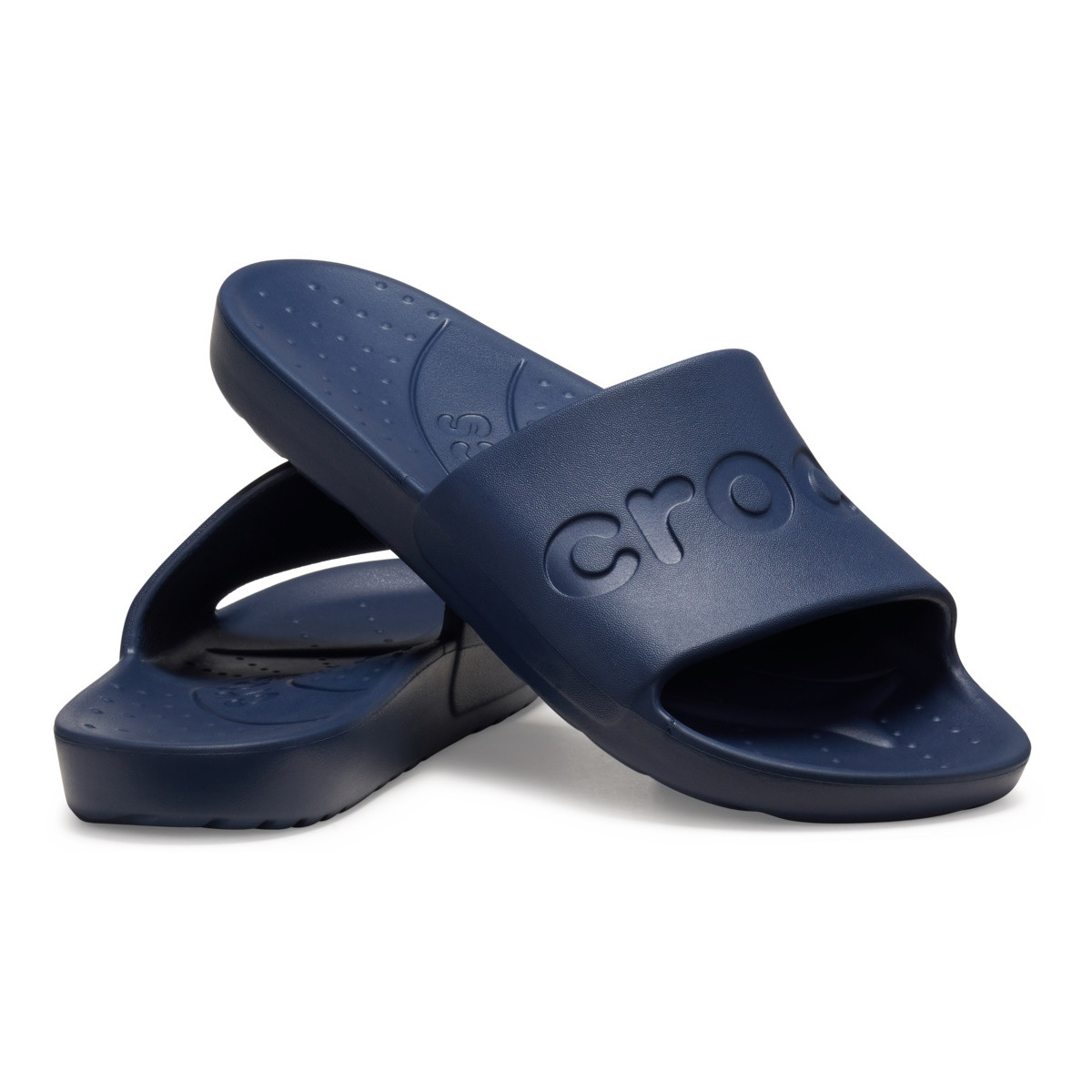 Papuci Crocs Slide Albastru - Navy - 3 | YEO