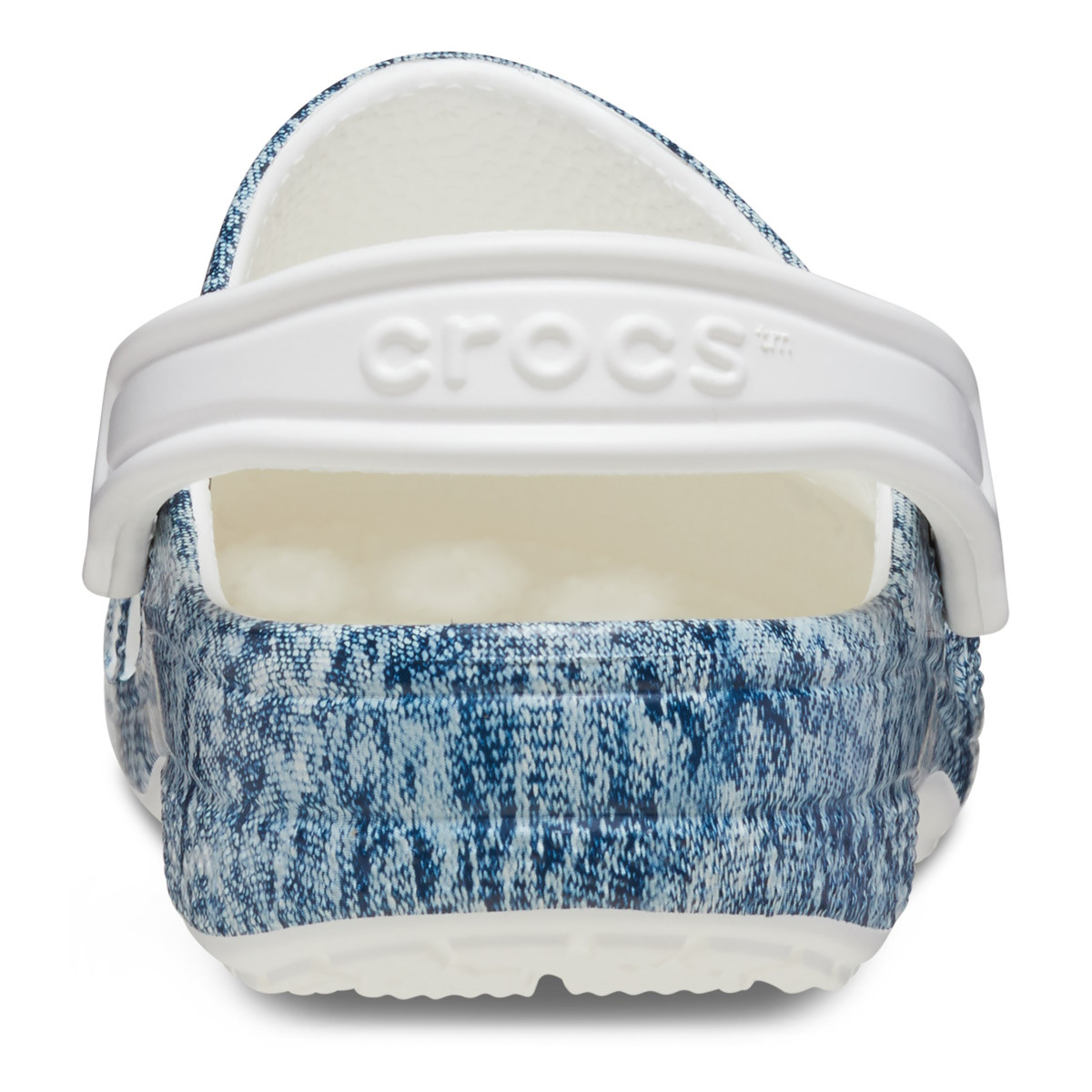Saboti Crocs Baya Denim Clog Alb - White/Multi - 5 | YEO