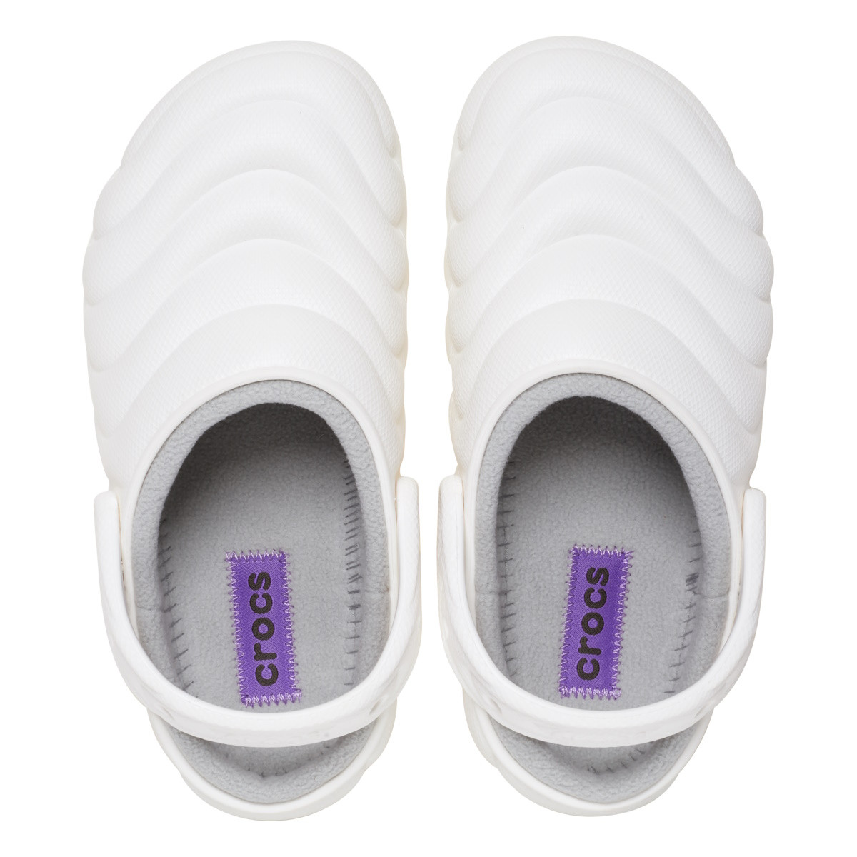 Saboti Crocs Classic Lined Overpuff Clog Alb - White - 4 | YEO
