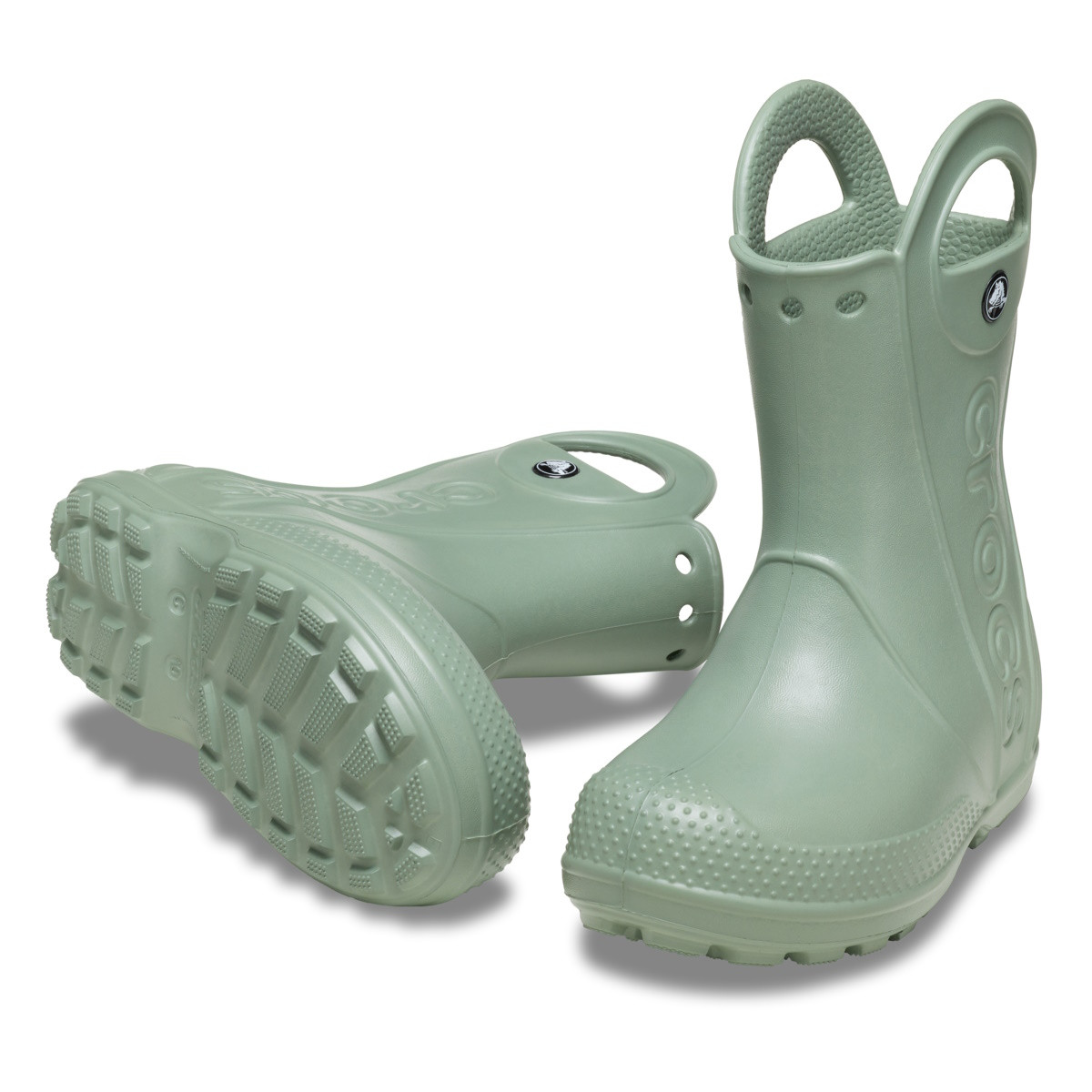 Cizme Crocs Handle It Rain Boot Verde - Moss - 3 | YEO