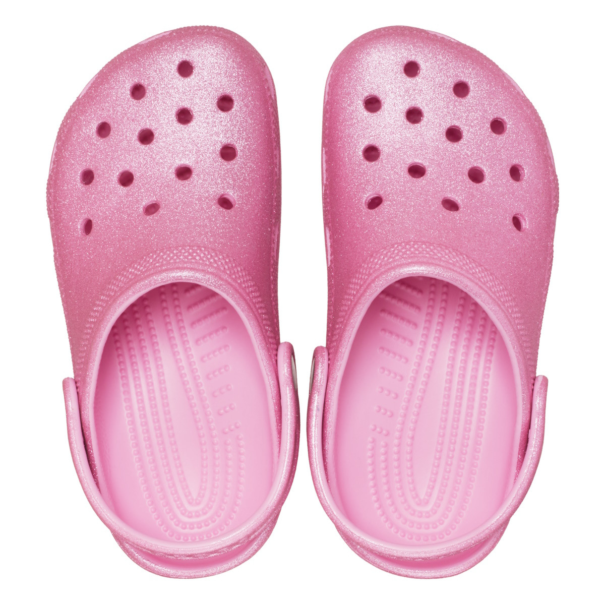 Saboti Crocs Classic Glitter Clog Kids Roz - Pink Tweed Glitter