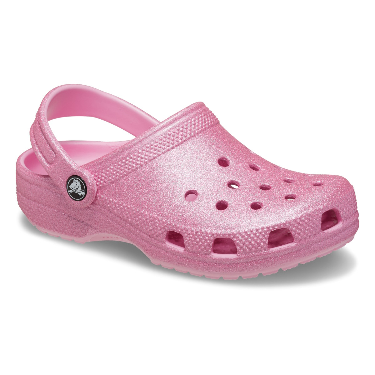 Saboti Crocs Classic Glitter Clog Kids Roz - Pink Tweed Glitter - 1 | YEO