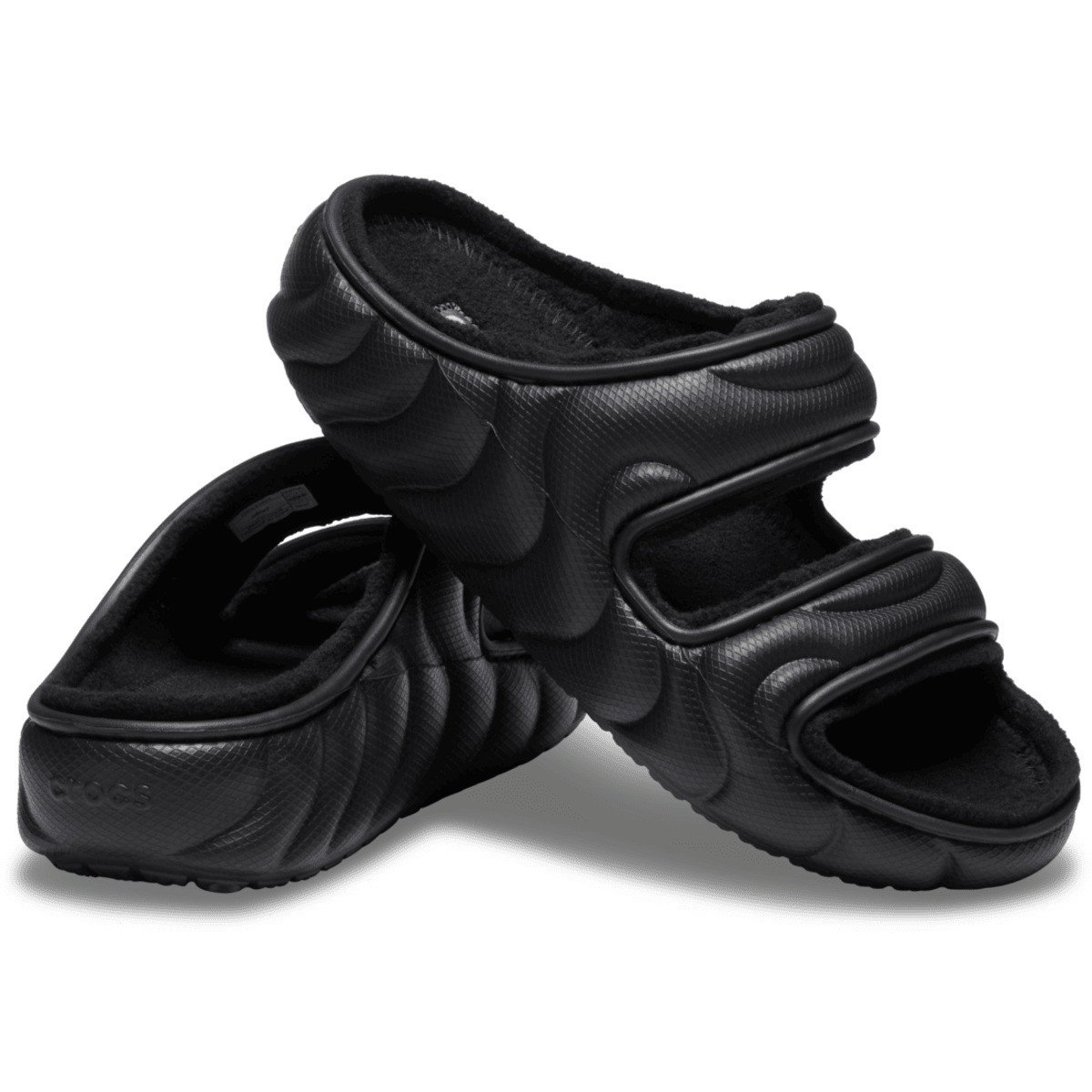 Crocs Classic Cozzzy Overpuff Sandal Negru - Black - 3 | YEO