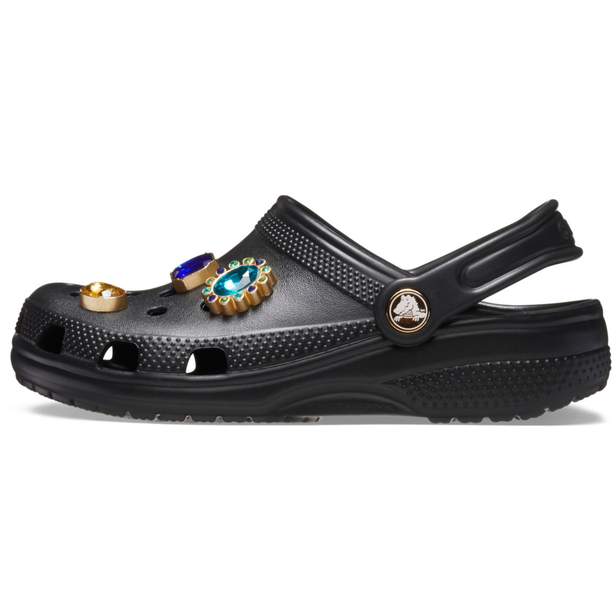 Saboti Crocs Classic Jewel Clog Kids Negru - Black - 2 | YEO