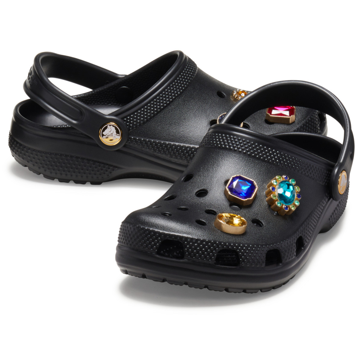 Saboti Crocs Classic Jewel Clog Kids Negru - Black - 3 | YEO