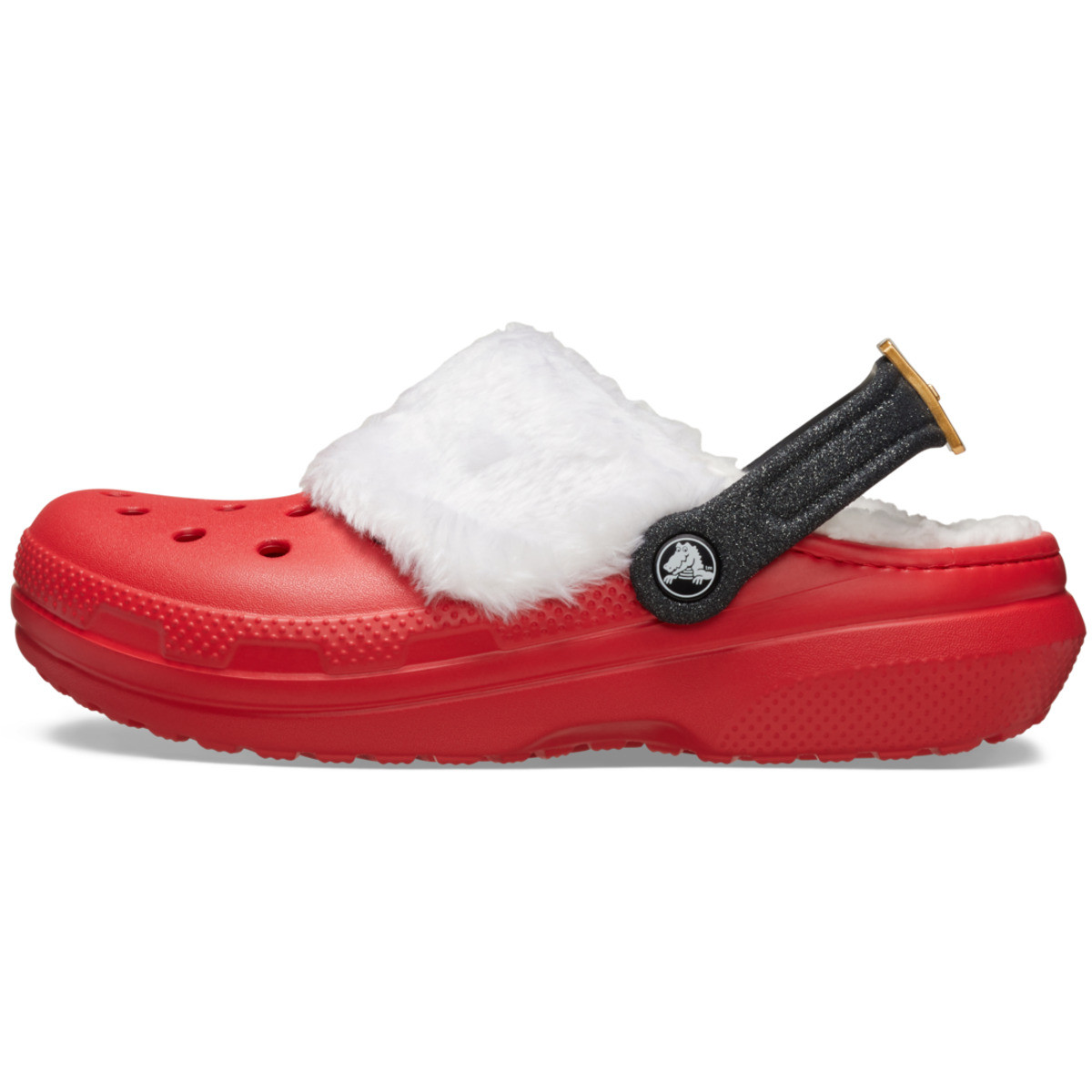 Saboti Crocs Classic Lined Santa Clog Rosu - Varsity Red/Multi - 2 | YEO