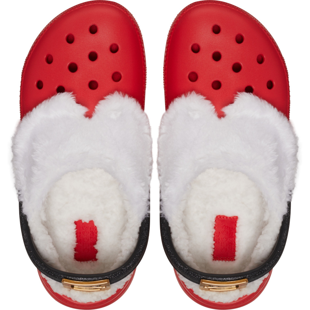 Saboti Crocs Classic Lined Santa Clog Rosu - Varsity Red/Multi - 4 | YEO