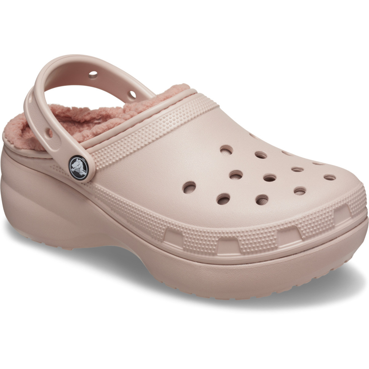 Saboti Crocs Classic Platform Lined Clog Roz - Pink Clay - 1 | YEO
