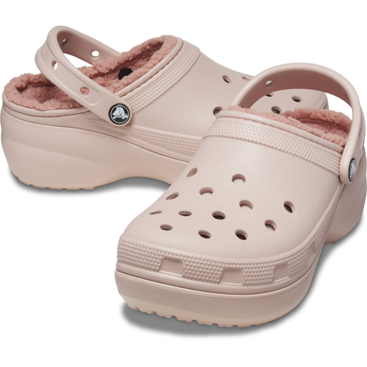 Saboti Crocs Classic Platform Lined Clog Roz - Pink Clay - 3 | YEO