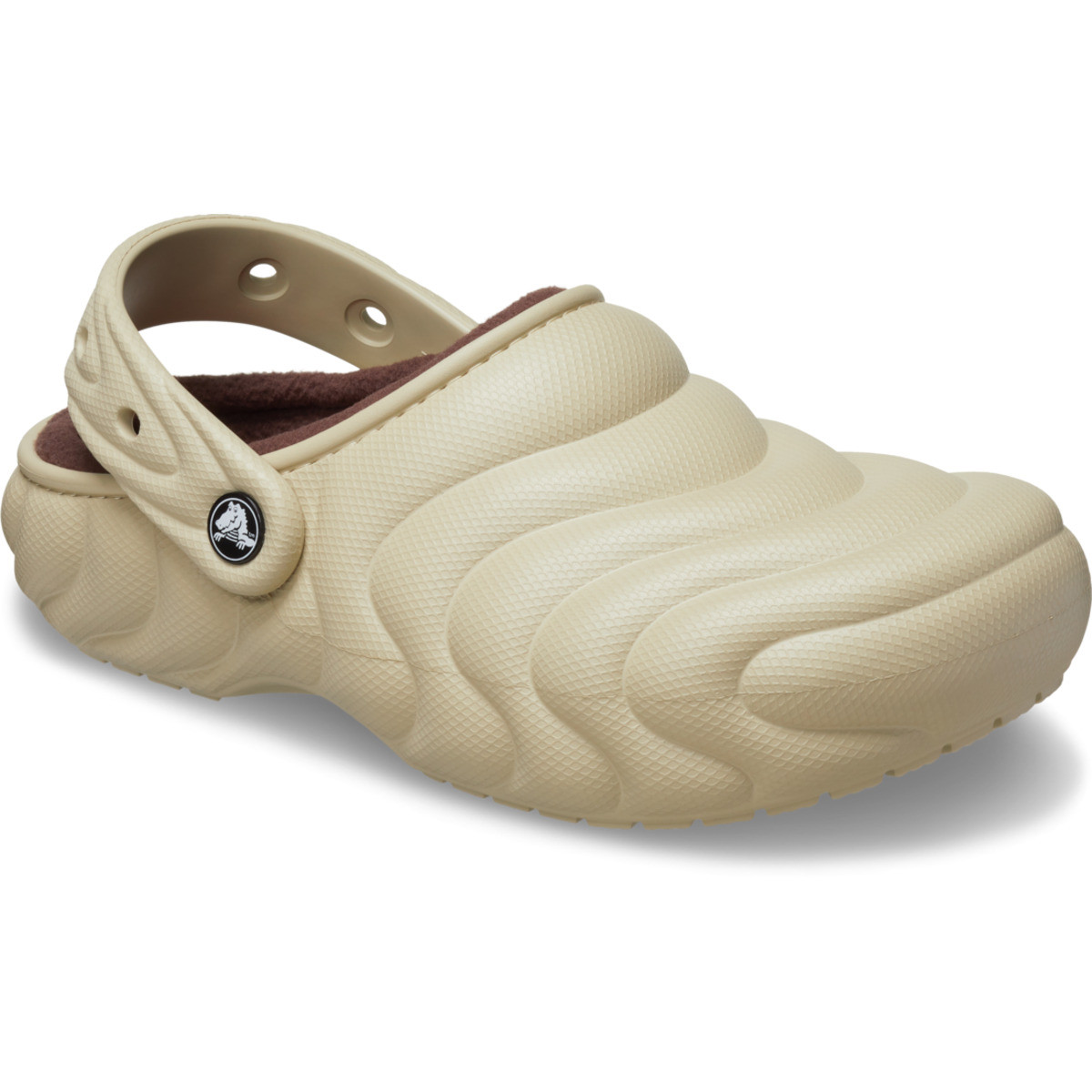 Saboti Crocs Classic Lined Overpuff Clog Bej - Moth - 1 | YEO