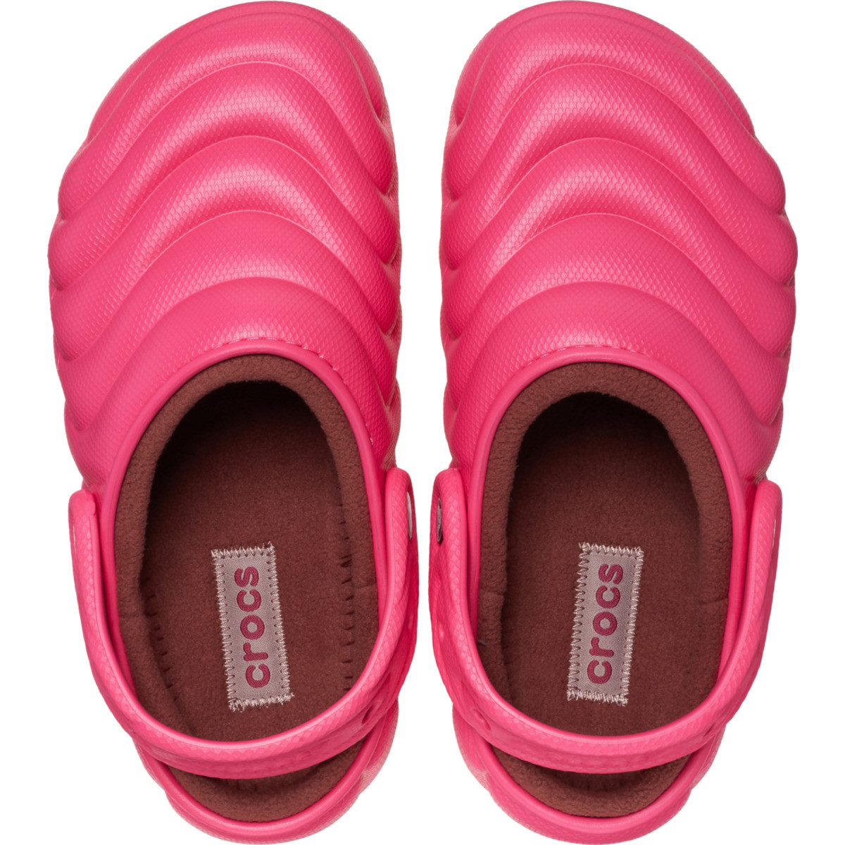 Saboti Crocs Classic Lined Overpuff Clog Roz - Dragon Fruit - 4 | YEO