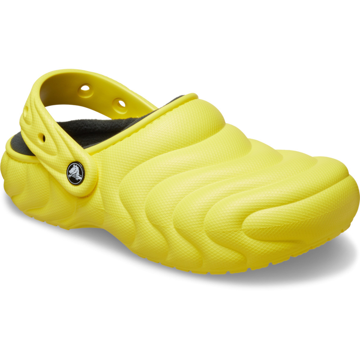 Saboti Crocs Classic Lined Overpuff Clog Galben - Cyber Yellow - 1 | YEO