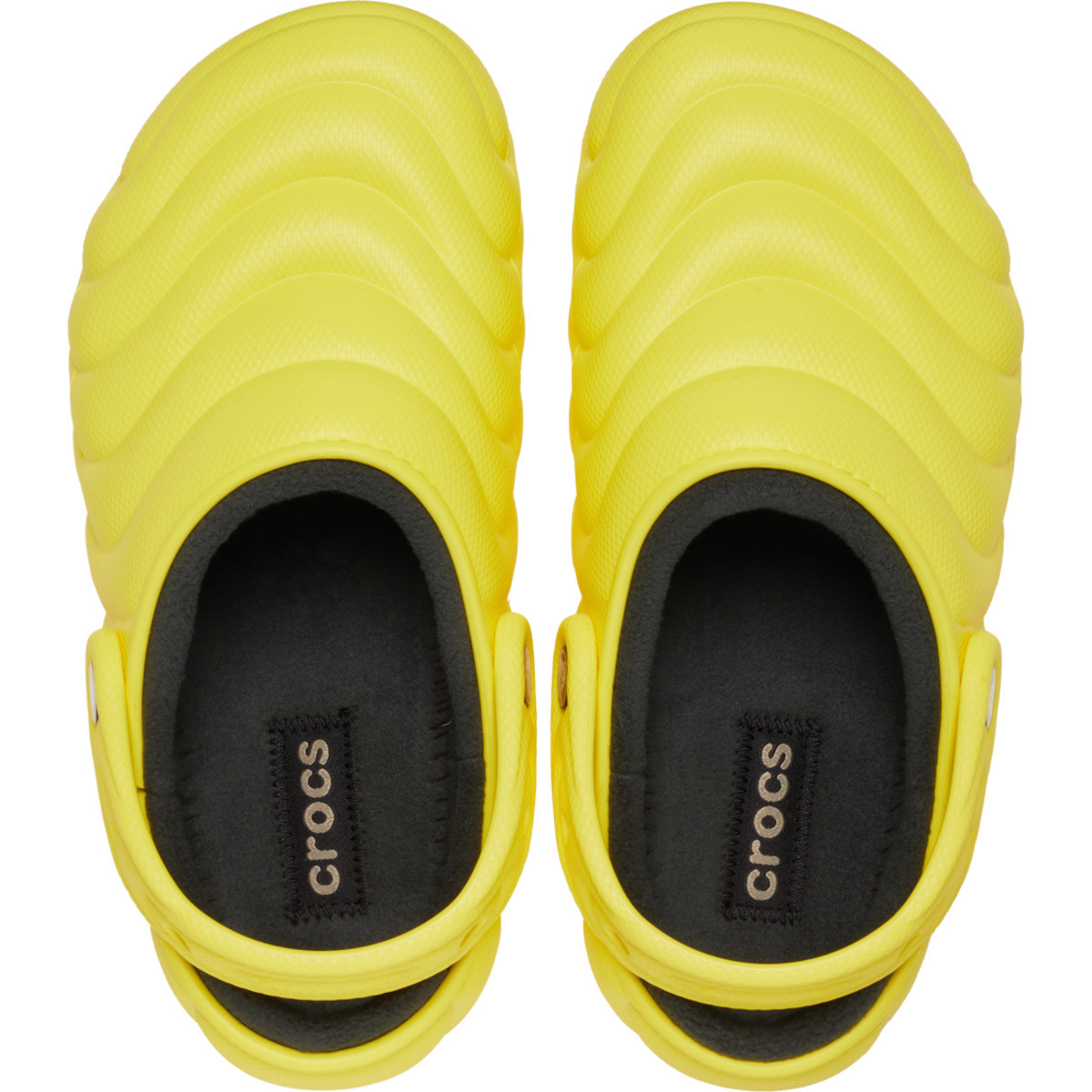 Saboti Crocs Classic Lined Overpuff Clog Galben - Cyber Yellow - 4 | YEO
