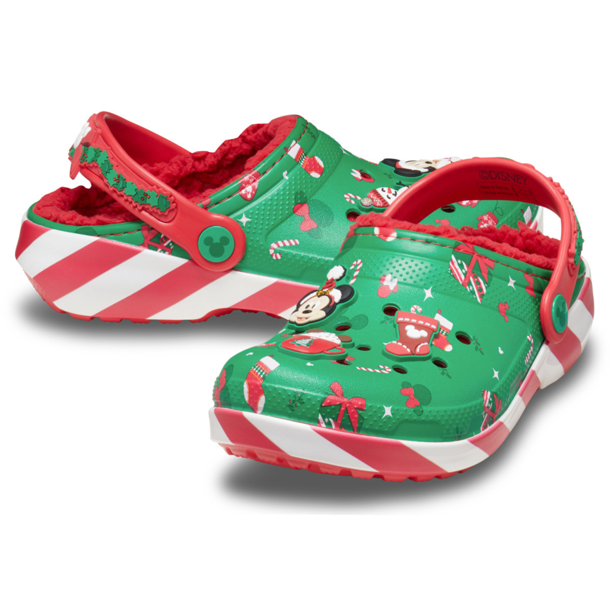 Saboti Crocs Classic Mickey Xmas Lined Clog Kids Multicolor - Multi - 3 | YEO