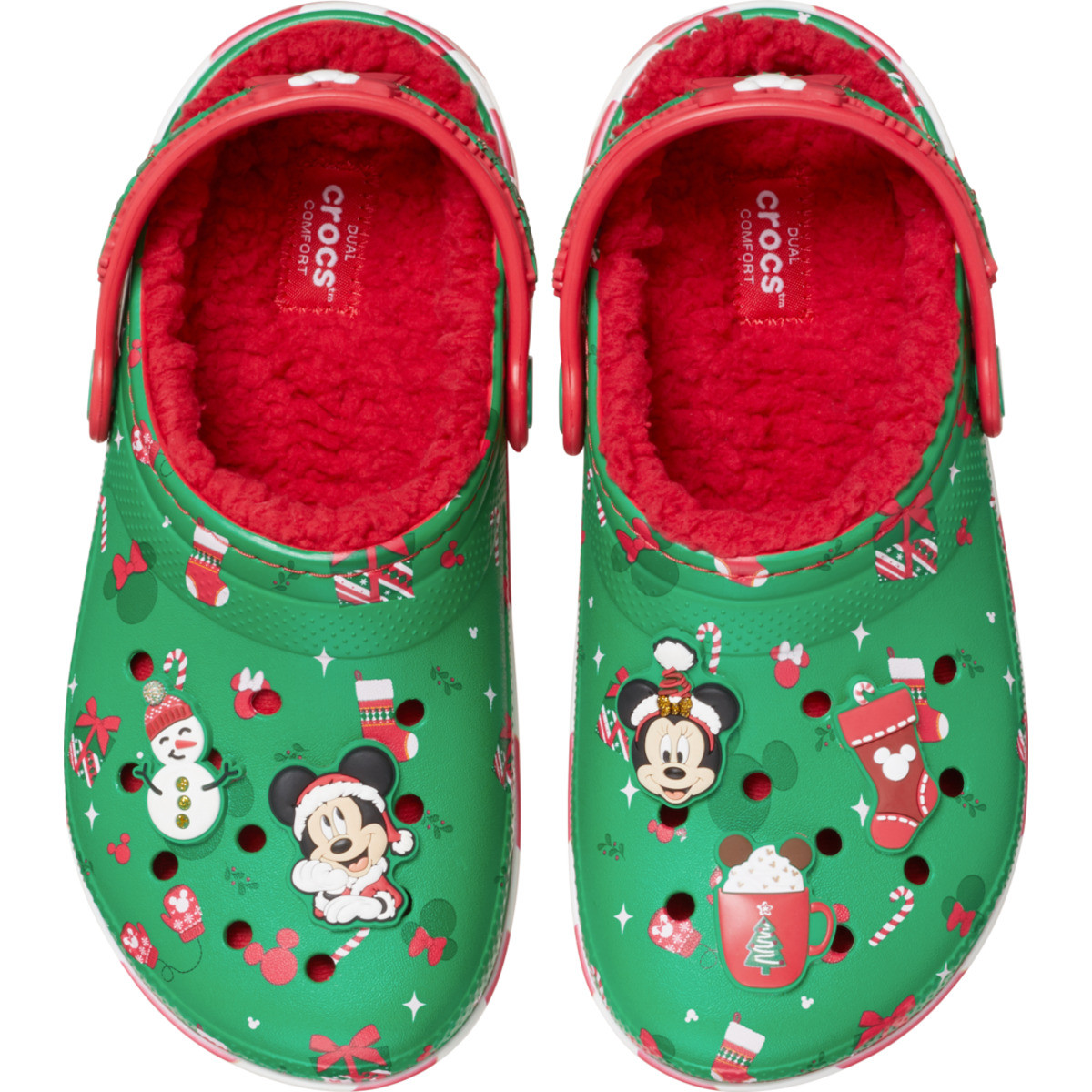 Saboti Crocs Classic Mickey Xmas Lined Clog Kids Multicolor - Multi - 4 | YEO