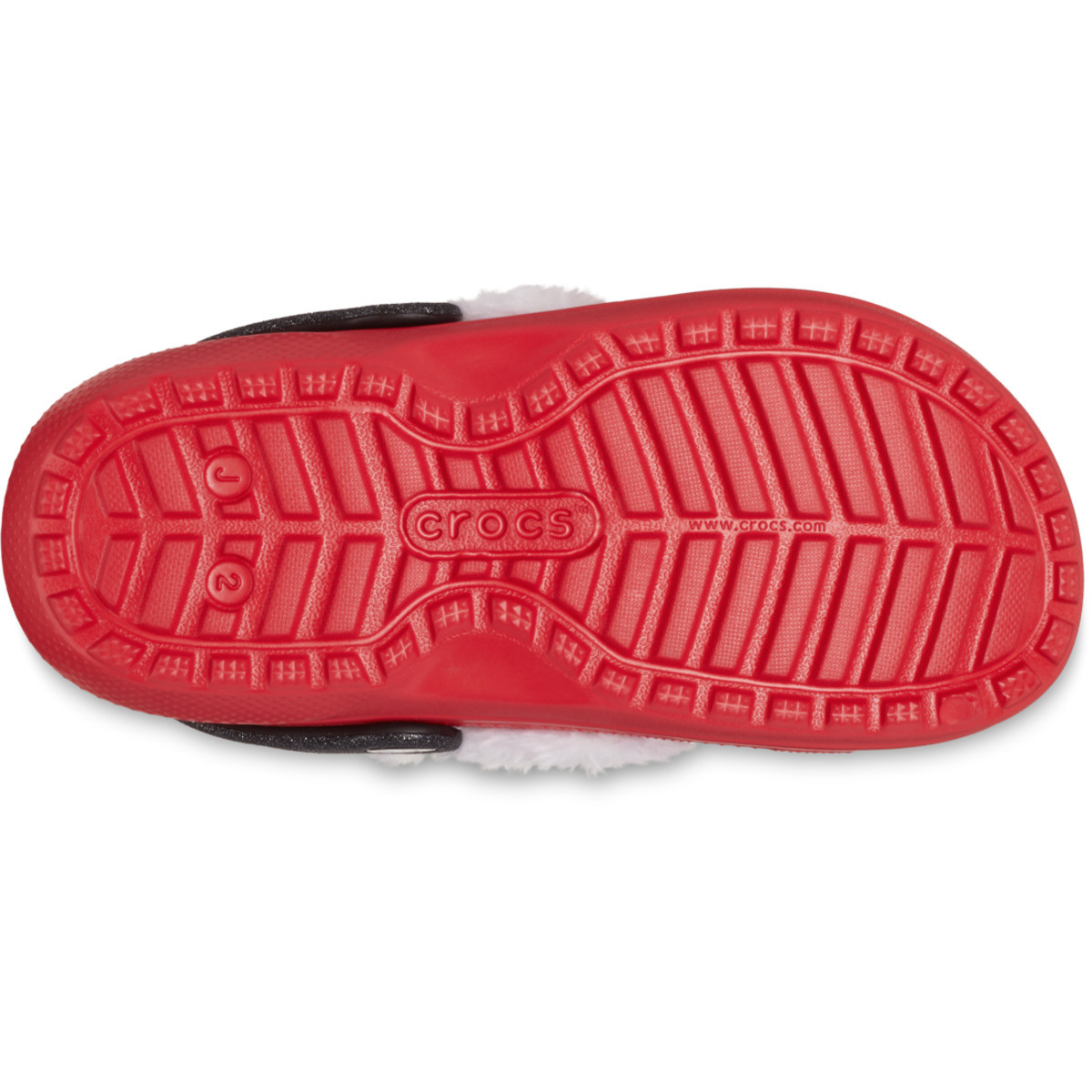Saboti Crocs Classic Lined Santa Clog Kids Rosu - Varsity Red/Multi