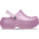 Saboti Crocs Bella Glitter Clog Culoare Roz - Ballerina Pink