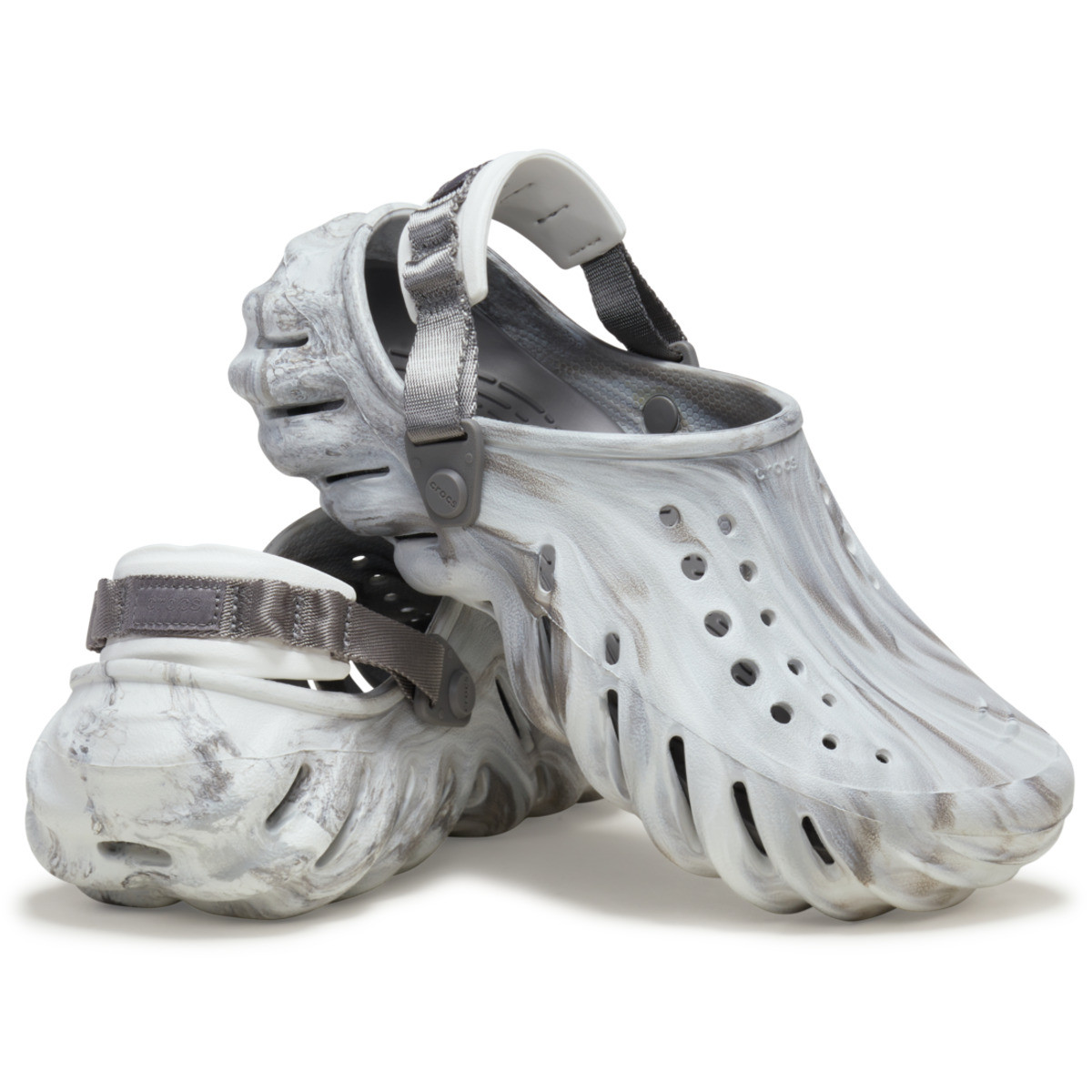 Saboti Crocs Classic Echo Marbled Clog Alb - Moonlight/Multi - 3 | YEO