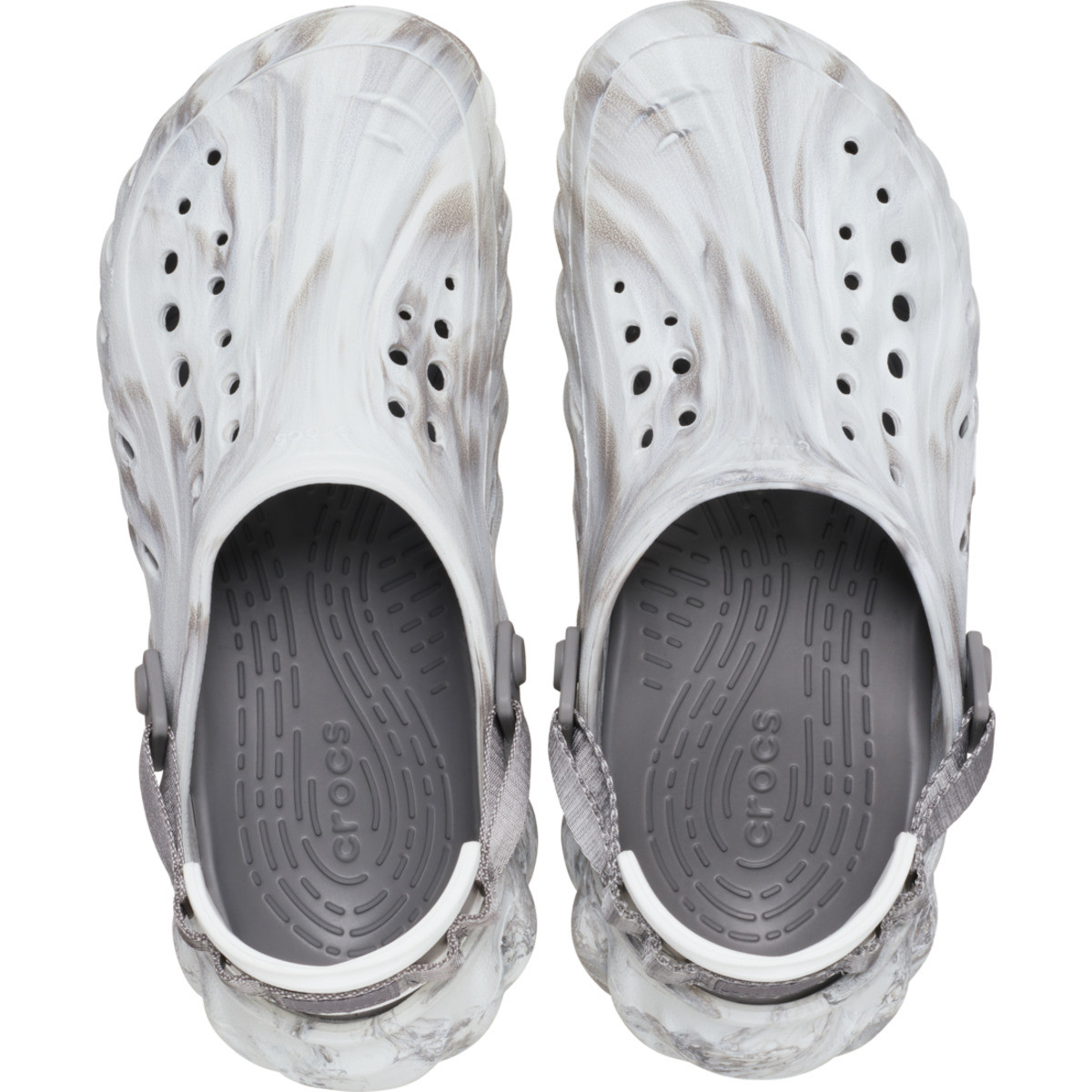 Saboti Crocs Classic Echo Marbled Clog Alb - Moonlight/Multi - 4 | YEO
