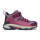 Ghete Merrell Moab Speed Mid 2 A/C Waterproof Kids Culoare Roz - Berry