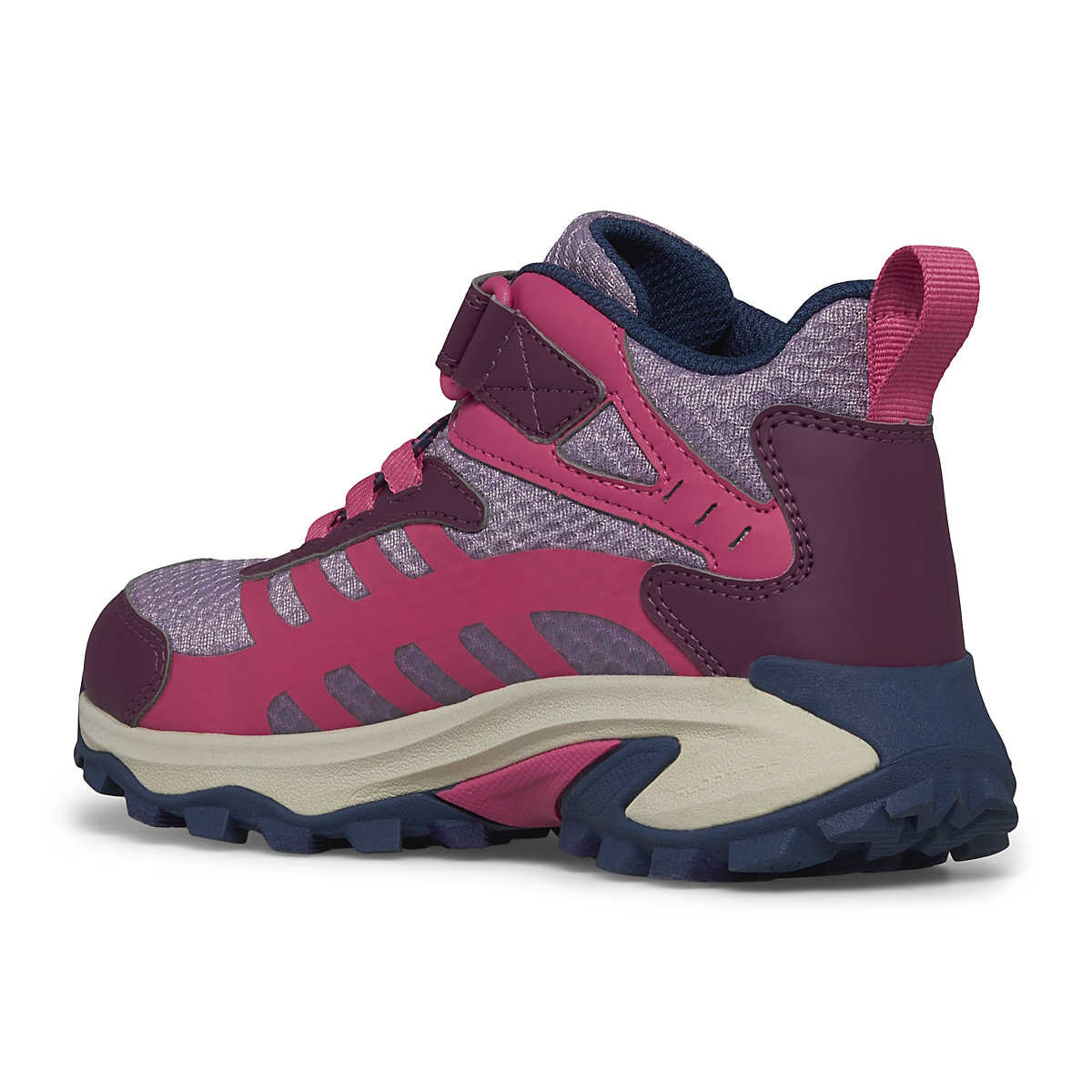 Ghete Merrell Moab Speed Mid 2 A/C Waterproof Kids Roz - Berry - 2 | YEO