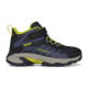 Ghete Merrell Moab Speed Mid 2 A/C Waterproof Kids Culoare Albastru - Navy