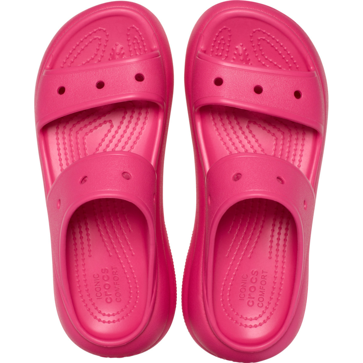 Sandale Crocs Classic Crush Sandal Roz - Dragon Fruit - 4 | YEO