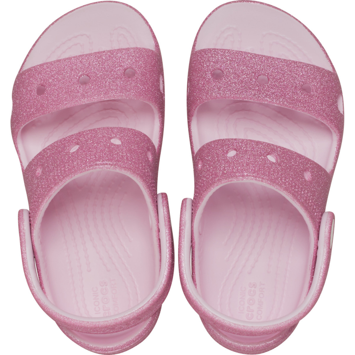 Sandale Crocs Classic Toddler Glitter Sandal Roz - Pink Milk - 4 | YEO