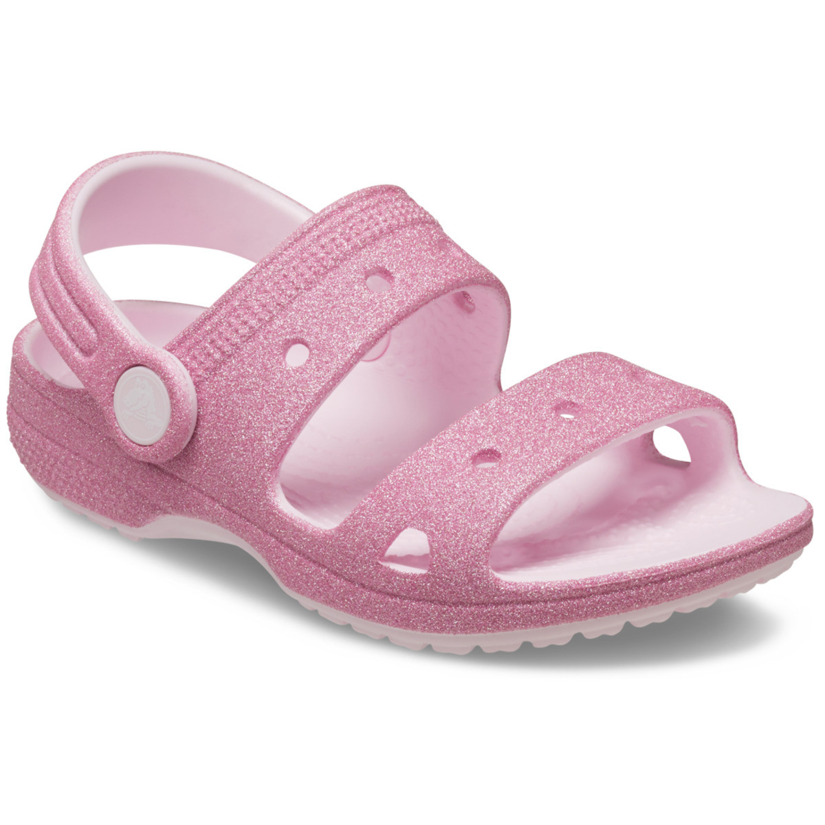 Sandale Crocs Classic Toddler Glitter Sandal Roz - Pink Milk - 1 | YEO
