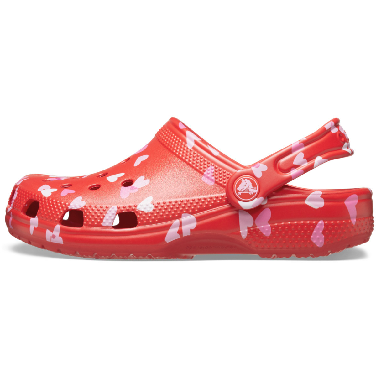 Saboti Crocs Classic Valentine\'s Day Clog Kids Rosu - Cherry Red - 2 | YEO