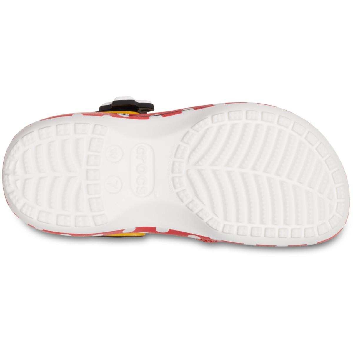 Saboti Crocs Minnie Mouse Classic Platform Clog Alb - White